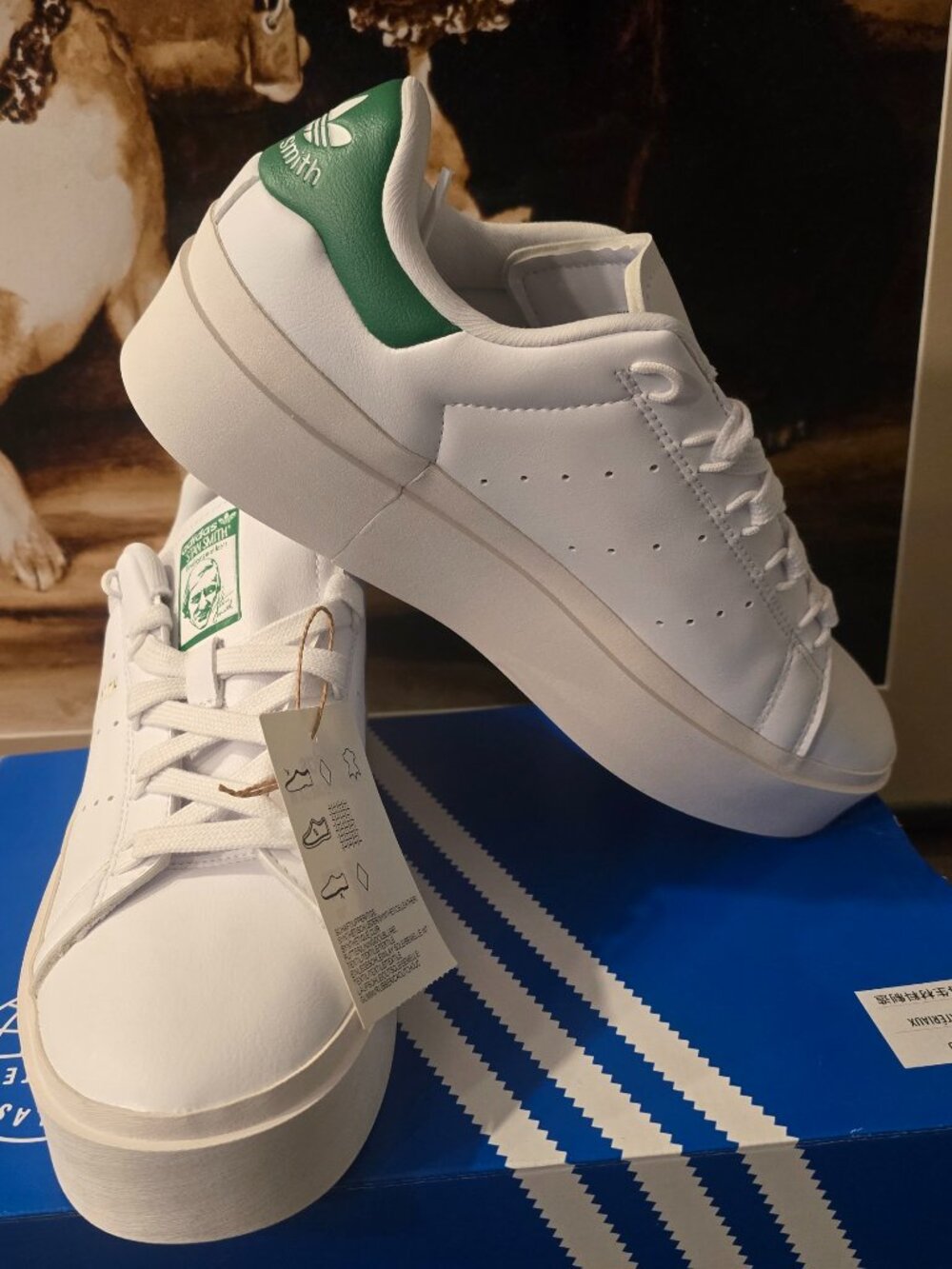 Adidas Stan Smith Bonega Womens Shoes Size 7.5 GY9310 LIFT PLATFORM SHOES NEW